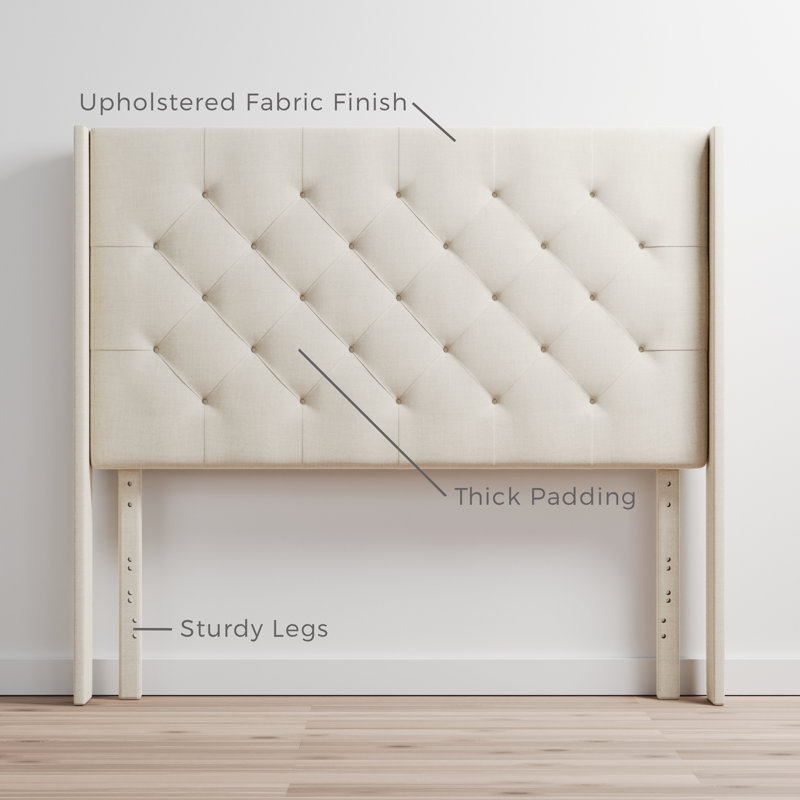 Greyleigh™ Sutton Wingback Upholstered Headboard & Reviews Wayfair